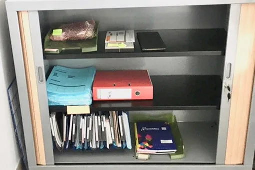 Armoire de bureau classée après coaching organisation