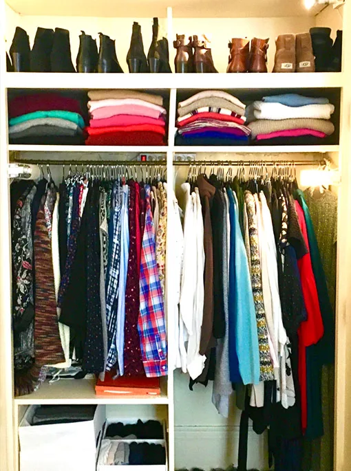 Dressing organisé après un tri et un rangement