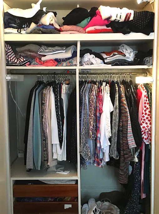 Dressing encombré avant un tri par le vide